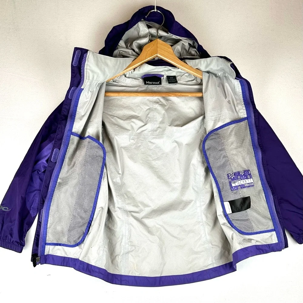 Marmot Rain Jacket Colorblock Lightweight Kids M